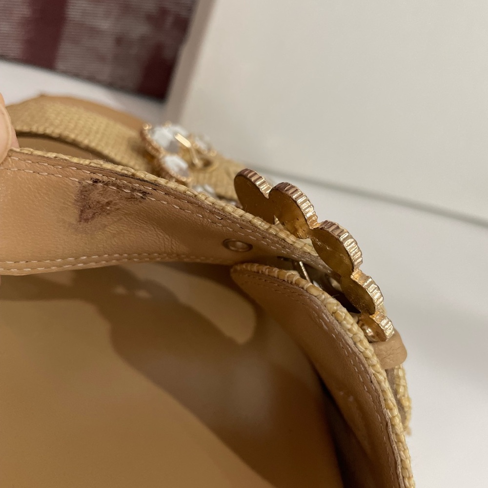 Camilla Elphick Maya Raffia embellished slides euro size 38 - Picture 10 of 15